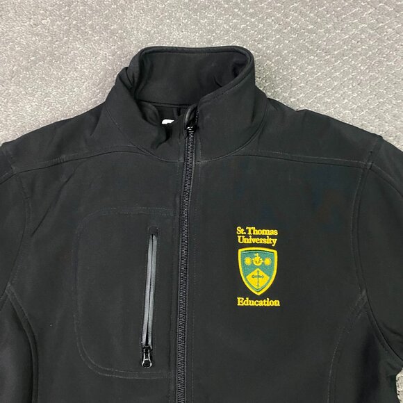 St. Thomas University Education Jacket Womens Small Black Water Repellent CX2 - Picture 2 of 15